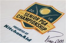 Rocco Mediate Signed 2016 Senior PGA Championship Embroidered Flag JSA ALOA