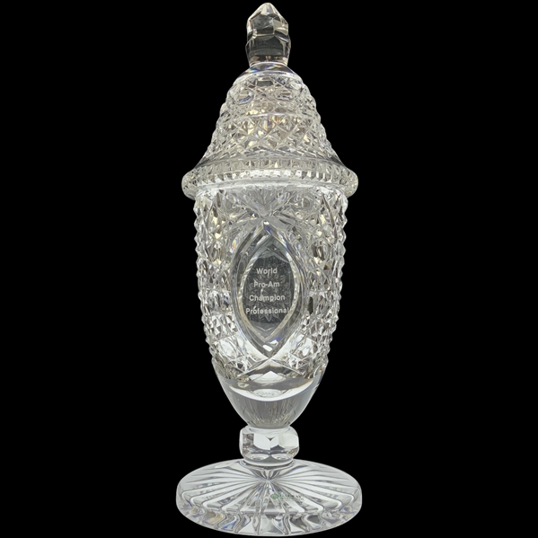Galway Irish Crystal Lidded Trophy Urn World Pro-Am Champion Professional