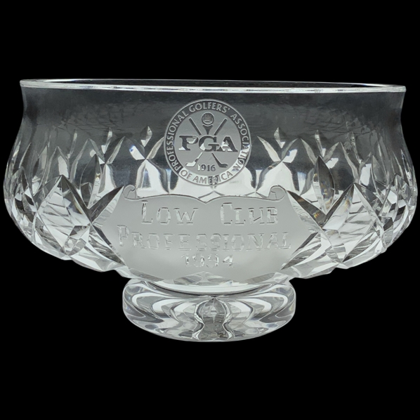Waterford Crystal PGA Low Club Professional 1994 Commemorative Bowl