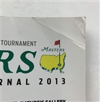 A Collection of 2013 Masters Tournament Memorabilia Including Four Spectator Badges