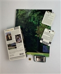 A Collection of Masters Tournament Golf Memorabilia including 1995 Tournament Badge and Journal - Tiger Debut