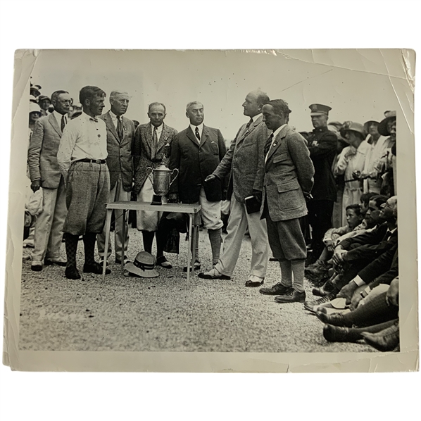 Bobby Jones 1923 U.S. Open Trophy Presentation Original Underwood & Underwood Photo - 1st Major!