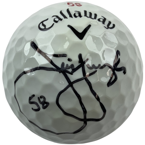 Jim Furyk Signed Callaway Golf Ball w/ 58 JSA ALOA