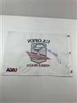 Gary Woodland Signed 2019 U.S. Open Pebble at Beach Official Embroidered Pin Flag JSA ALOA