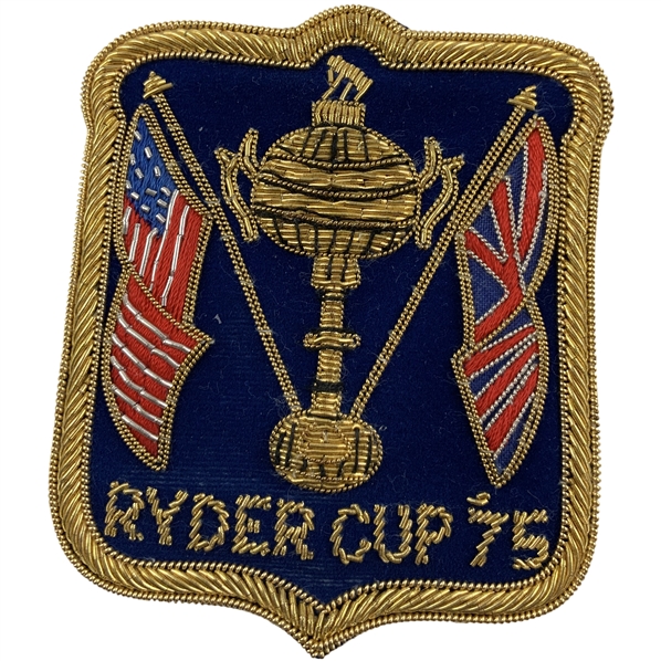 1975 Ryder Cup Laurel Valley Golf Club Commemorative Bullion Blazer Patch