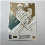 Two Golf Trading Cards Including 2003 SP Authentic Darren Clarke Signed 004/100 and 1991 Collegiate John Daly