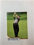 Two Sports Illustrated Kids Golf Trading Cards Including 2018 Xander Schauffele Rookie Card and 2008 Phil Mickelson