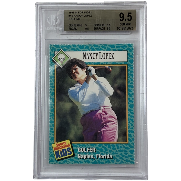 1989 Sports Illustrated for Kids Nancy Lopez #45 Rookie Card BGS 9.5 Gem Mint
