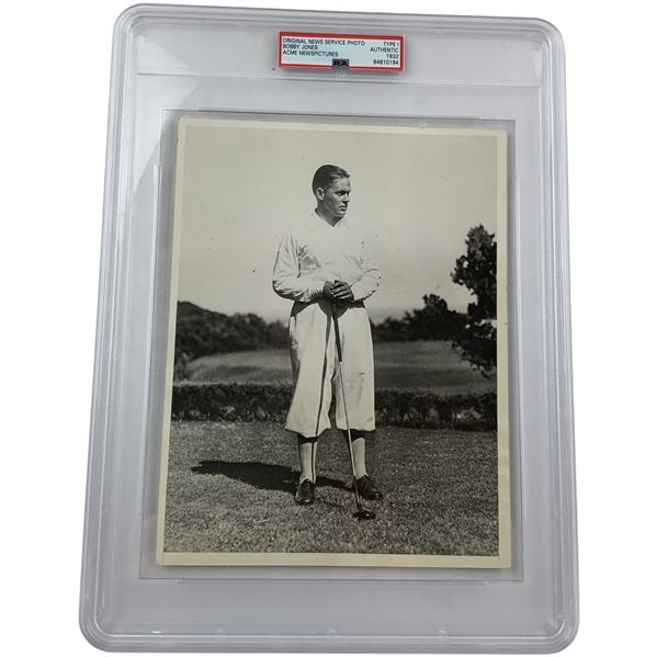 Bobby Jones 1932 Acme Newspictures Type I Original Photograph PSA Authentic