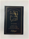A Set of Seven Tiger Woods Titleist Commemorative Limited Edition Golf Ball Box Sets with Display Rack