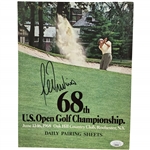 Lee Trevino Signed 1968 U.S. Open Daily Pairing Sheets Booklet JSA #CB46020