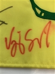 Snead, Palmer & 10 Champs Signed 2000 Masters Embroidered Flag JSA ALOA