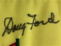 Snead, Palmer & 10 Champs Signed 2000 Masters Embroidered Flag JSA ALOA