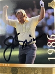 Jack Nicklaus Signed 2001 Upper Deck Golf Jack Nicklaus The Golden Bear Card JSA ALOA