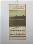 A Collection of 1999 U.S. Open Putter Boy Pavilion Weekly Grounds Badges and Ticket Holder