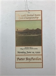A Collection of 1999 U.S. Open Putter Boy Pavilion Weekly Grounds Badges and Ticket Holder
