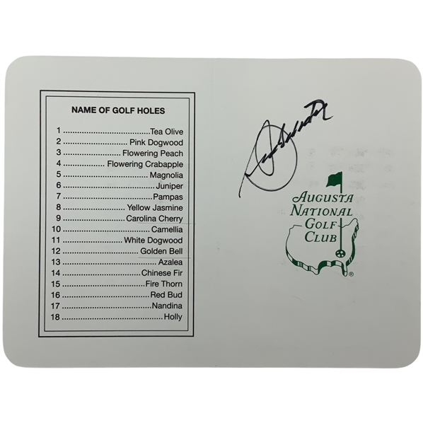 Seve Ballesteros Signed Augusta National Scorecard JSA ALOA