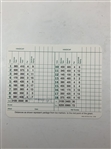 Herman Keiser Signed Augusta National Golf Club Scorecard JSA ALOA