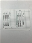 Tom Watson Signed Augusta National Golf Club Scorecard JSA ALOA