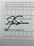 Jack Nicklaus Signed Official 1986 Masters Tournament Scorecard JSA ALOA
