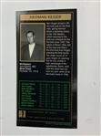 Herman Keiser Twice Signed 1993 GSV Masters Collection Card JSA ALOA