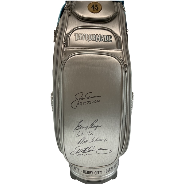Rory, Jack & Gary Signed Grand Slam TaylorMade PGA Champ Staff Bag w/ Dates - Wow! JSA ALOA