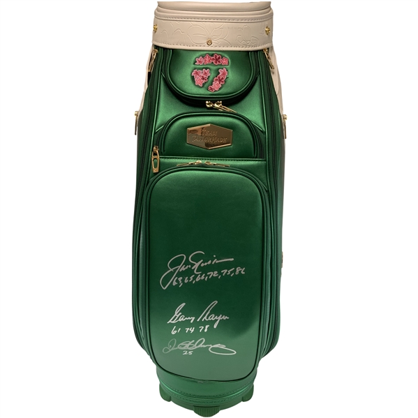 Rory, Jack & Gary Signed Grand Slam TaylorMade Masters Staff Bag w/ Dates - Wow! JSA ALOA