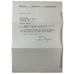 Ben Hogan Signed Letter 1992 March to Leon Moritz JSA ALOA