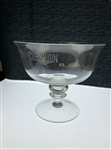 1988 Carolinas PGA Match Play Championship Engraved Glass Pedestal Trophy Bowl