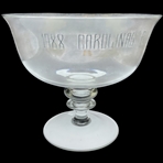 1988 Carolinas PGA Match Play Championship Engraved Glass Pedestal Trophy Bowl