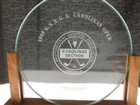 1989 Carolinas Open PGA Section Championship Golf Trophy