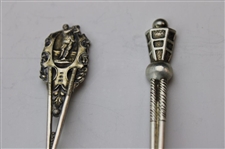 Seven (7) Various Vintage Golf Themed Sterling Silver Spoons