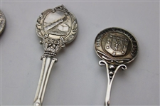 Six (6) Various Vintage Golf Themed Sterling Silver Spoons