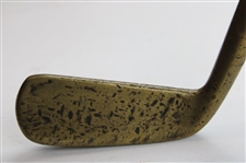 Unmarked Brass Putter w/Light Head Stamp & Shaft Stamp