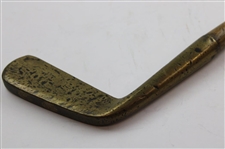 Unmarked Brass Putter w/Light Head Stamp & Shaft Stamp