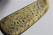 Unmarked Brass Putter w/Light Head Stamp & Shaft Stamp
