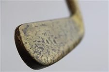 Unmarked Brass Putter w/Light Head Stamp & Shaft Stamp