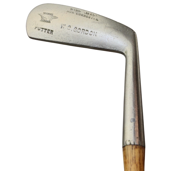 W. C. Gordon Hand Made Non Corrosive Monel Metal Putter