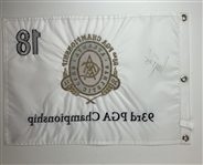 Keegan Bradley Signed 2011 PGA Championship at Atlanta Athletic Club Flag JSA ALOA