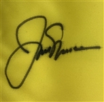 Jack Nicklaus and Arnold Palmer Dual Signed Nissan Open Riviera Country Club Golf Pin Flag JSA ALOA