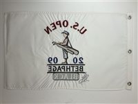 Lucas Glover Signed 2009 US Open at Bethpage Black Embroidered Flag JSA ALOA