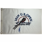 Retief Goosen Signed 2001 US Open at Embroidered Southern Hills Flag JSA ALOA