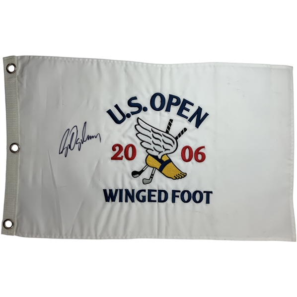 Geoff Ogilvy Signed 2006 US Open at Winged Foot Embroidered Flag JSA ALOA