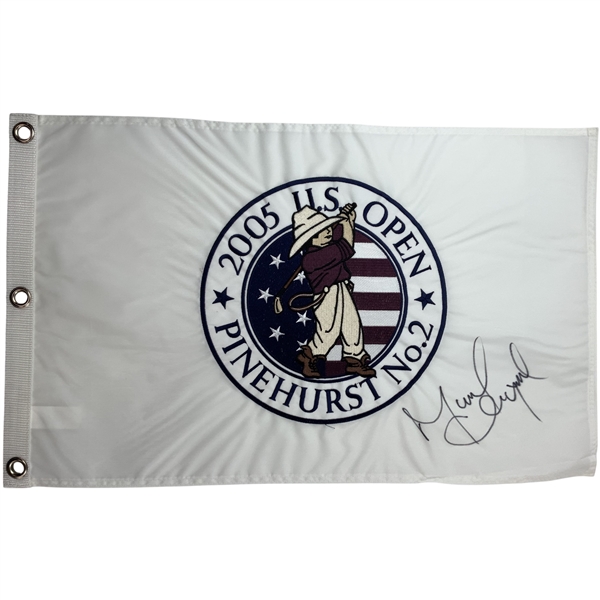 Michael Campbell Signed 2005 US Open at Pinehurst Embroidered Flag JSA ALOA