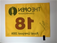 Roberto de Vicenzo Signed 2006 OPEN at Royal Liverpool Yellow Flag with Year Won JSA ALOA