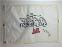 Tom Watson Signed 2000 U.S. Senior Open Saucon Valley Souvenir Golf Pin Flag JSA ALOA