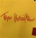 Todd Hamilton Signed 2004 The Open Championship at Royal Troon Flag JSA ALOA