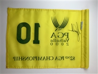 Tiger Woods Signed 2000 PGA Championship Tournament Flown 10th Hole Flag JSA ALOA