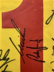 Big 3, Seve & Twenty-Eight (28) OPEN Champs Signed 1999 OPEN at Carnoustie Flag JSA ALOA