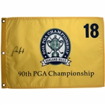 Padraig Harrington Signed 2008 PGA Championship at Oakland Hills Embroidered Flag JSA ALOA